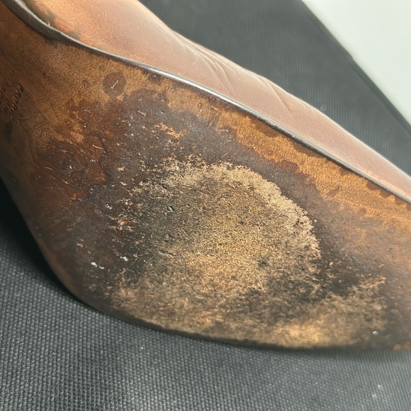 Vintage Pierre Balmain Brown Leather Women's Shoes - Picture 8 of 8